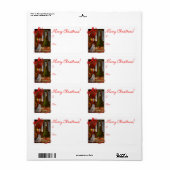 Schnauzer Weihnachtsgeschenke Labels (Vorne)