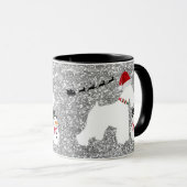 Schnauzer-Weihnachtskaffee-Tasse Tasse (VorderseiteRechts)