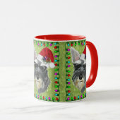 Schnauzer-Weihnachtskaffee-Tasse Tasse (VorderseiteRechts)