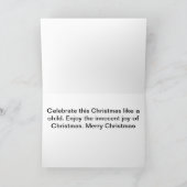 Schnauzer Weihnachtskarte Feiertagskarte (Innenseite)