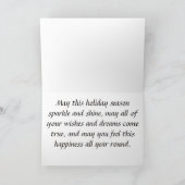 Schnauzer-Weihnachtskarte Feiertagskarte (Innenseite)