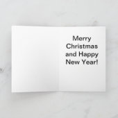 Schnauzer-Weihnachtskarte Feiertagskarte (Innenseite)