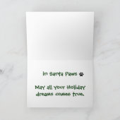 Schnauzer-Weihnachtskarte Feiertagskarte (Innenseite)