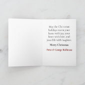 Schnauzer Weihnachtskarte Feiertagskarte (Innenseite)