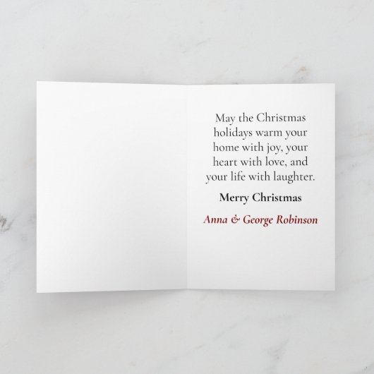 Schnauzer Weihnachtskarte Feiertagskarte (Innenseite)