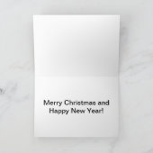 Schnauzer Weihnachtskarte Feiertagskarte (Innenseite)