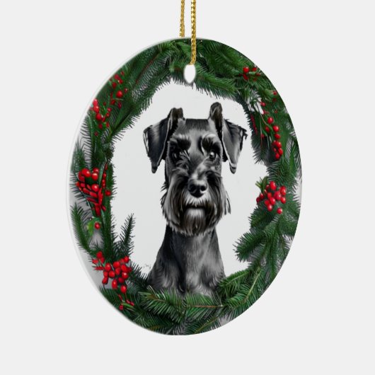 Schnauzer Weihnachtsschmuck (Rechts)