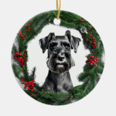 Schnauzer Weihnachtsschmuck (Vorne)