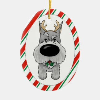 Schnauzer-Weihnachtsverzierung Keramikornament