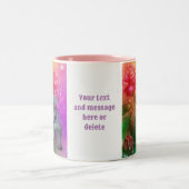 Schnauzer Welpe Fantasy Rose Dog Personalisiert Zweifarbige Tasse (Mittel)