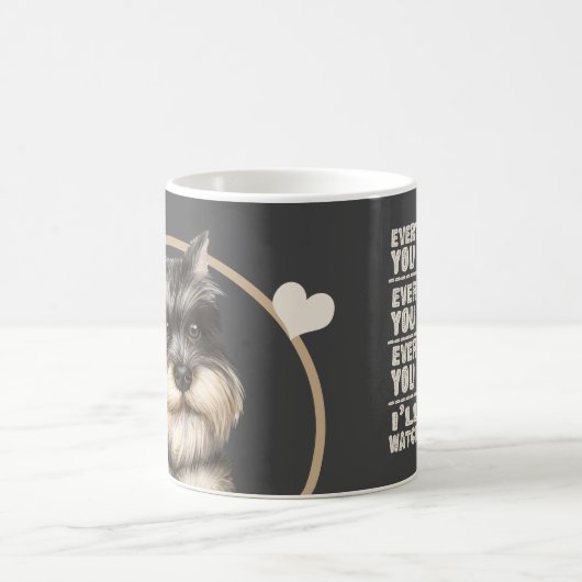 Schnauzer Welpe Hund jeden Snack, den Sie machen Kaffeetasse (Mittel)