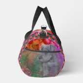 Schnauzer Welpe Rose Dog Personalisiert Duffle Bag (Rechts)