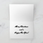 Schnauzer-Welpen übernehmen Feiertagskarte (Innenseite)