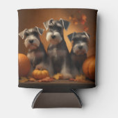 Schnauzer Welppy Autumn Delight Pumpkin Dosenkühler (Vorderseite)