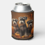 Schnauzer Welppy Autumn Delight Pumpkin Dosenkühler (Kanne Rückseite)