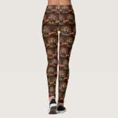 Schnauzer Welppy Autumn Delight Pumpkin Leggings (Rückseite)