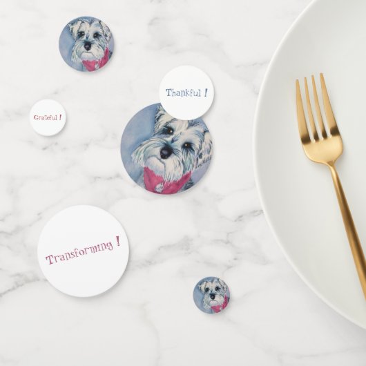 Schnauzer Welppy Birthday Konfetti (Gruppe)