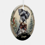 Schnauzer Welppy's First Christmas Ornament (Vorderseite Rechts)