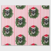 Schnauzer Wrapping Paper Geschenkpapier (Flach)