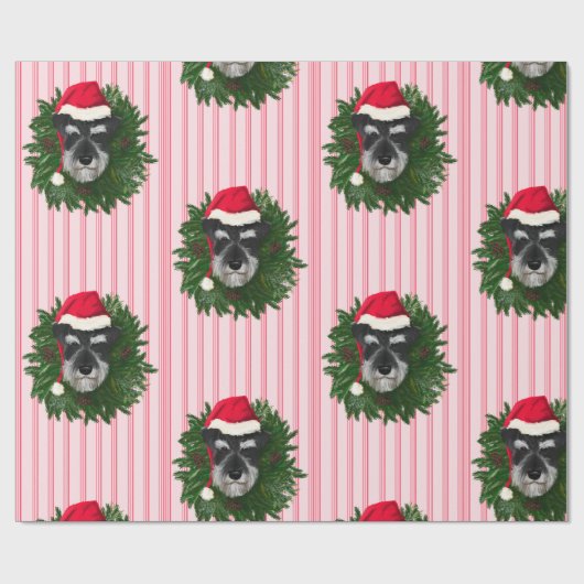Schnauzer Wrapping Paper Geschenkpapier (Flach)