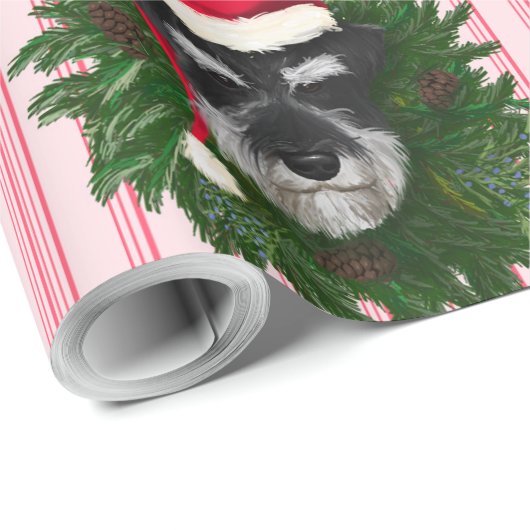 Schnauzer Wrapping Paper Geschenkpapier (Rolleneckpunkt)