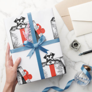 Schnauzer Wrapping Papier Geschenkpapier