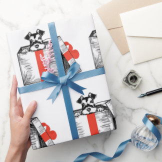 Schnauzer Wrapping Papier Geschenkpapier