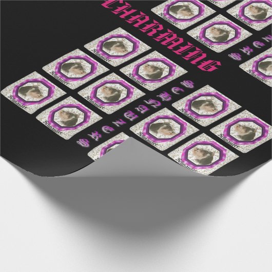 Schnauzer Wrpping Papier Geschenkpapier (Ecke)