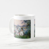 Schnauzer (zwei) - An der Seine Kaffeetasse (Vorderseite Links)
