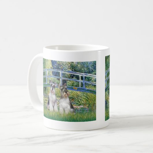 Schnauzer (zwei-nat) - Brücke Kaffeetasse (Vorderseite Links)