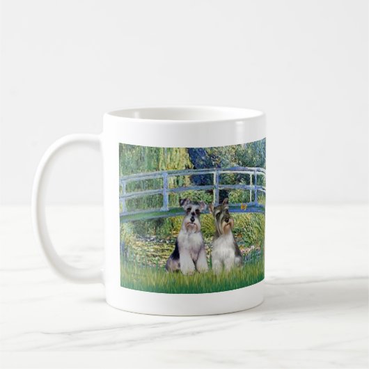 Schnauzer (zwei-nat) - Brücke Kaffeetasse (Links)