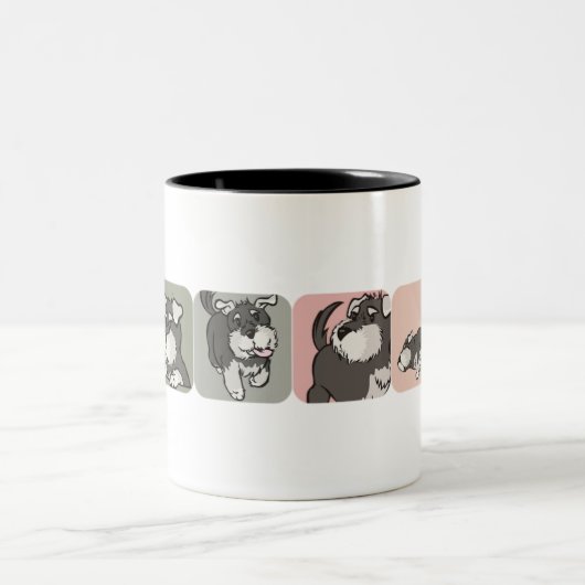 Schnauzer Zweifarbige Tasse (Mittel)