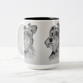 Schnauzer Zweifarbige Tasse (Vorderseite Links)