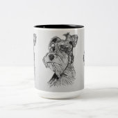 Schnauzer Zweifarbige Tasse (Mittel)