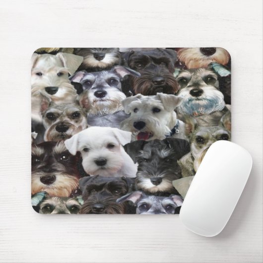 Schnauzercollage mousepad (Mit Mouse)