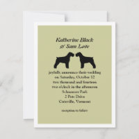 Schnauzers Hochzeitsankündigung