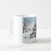 Schnauzers im Winter Kaffeetasse (Vorderseite Links)
