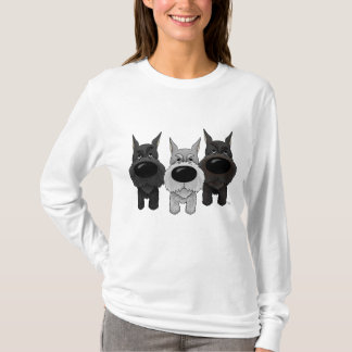 Schnauzers - Nasen-und Hintern-Ansicht T-Shirt