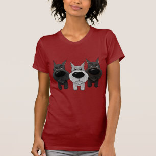 Schnauzers - Nasen-und Hintern-Ansicht T-Shirt