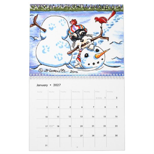 Schnauzers Off-Leash Art™ Vol. 1 Kalender (Jan 2027)