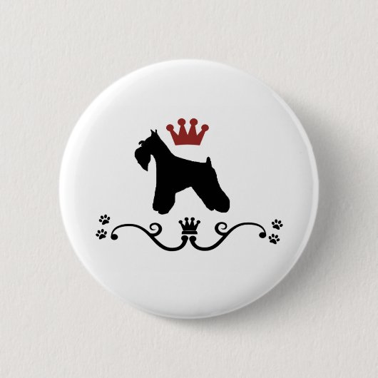 Schnauzers-Regel-Knopf Button (Vorderseite)