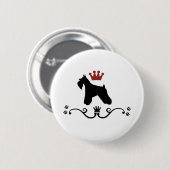 Schnauzers-Regel-Knopf Button (Vorne & Hinten)