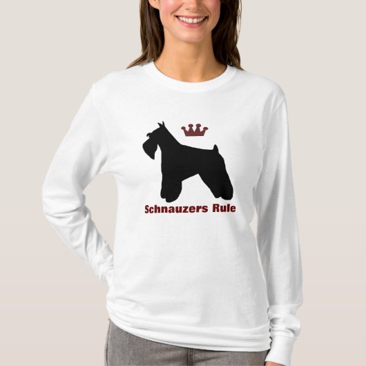 Schnauzers-Regel-Shirt T-Shirt (Vorderseite)