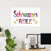 Schnauzers Rule Poster (Heimbüro)