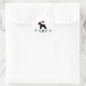 Schnauzers Rule Stickers (Tasche)