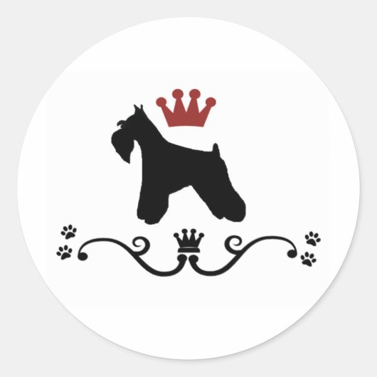 Schnauzers Rule Stickers (Vorderseite)