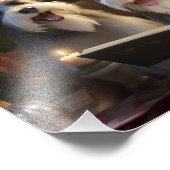 Schnauzers Weihnachtsfest Feiertag Fotodruck (Ecke)