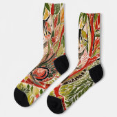 Schnazzy Cat One Socken (Linkes Detail)
