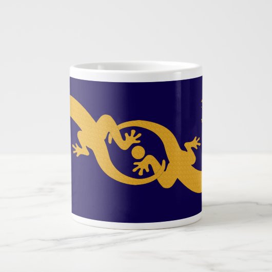 Schnazzy Gekko Jumbo-Tasse (Vorderseite)