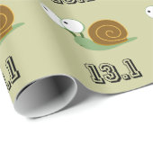 Schnecke 13.1 (Halbmarathon) Geschenkpapier (Rolleneckpunkt)